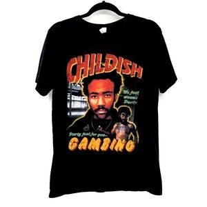 Childish Gambino This Is America Tour  “We Just Wanna Party” Black T-Shirt Sz M
